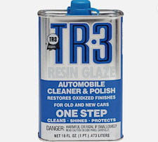 Blue Magic 12a-6 Tr-3 Resin Glaze 16oz Auto Cleaner Polish 1-step Restore