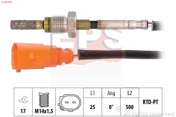 EPS Temperatursensor Abgastemperatur 1.220.175-image