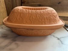 Vintage Romertopf Germany Terra Cotta Clay Ba...