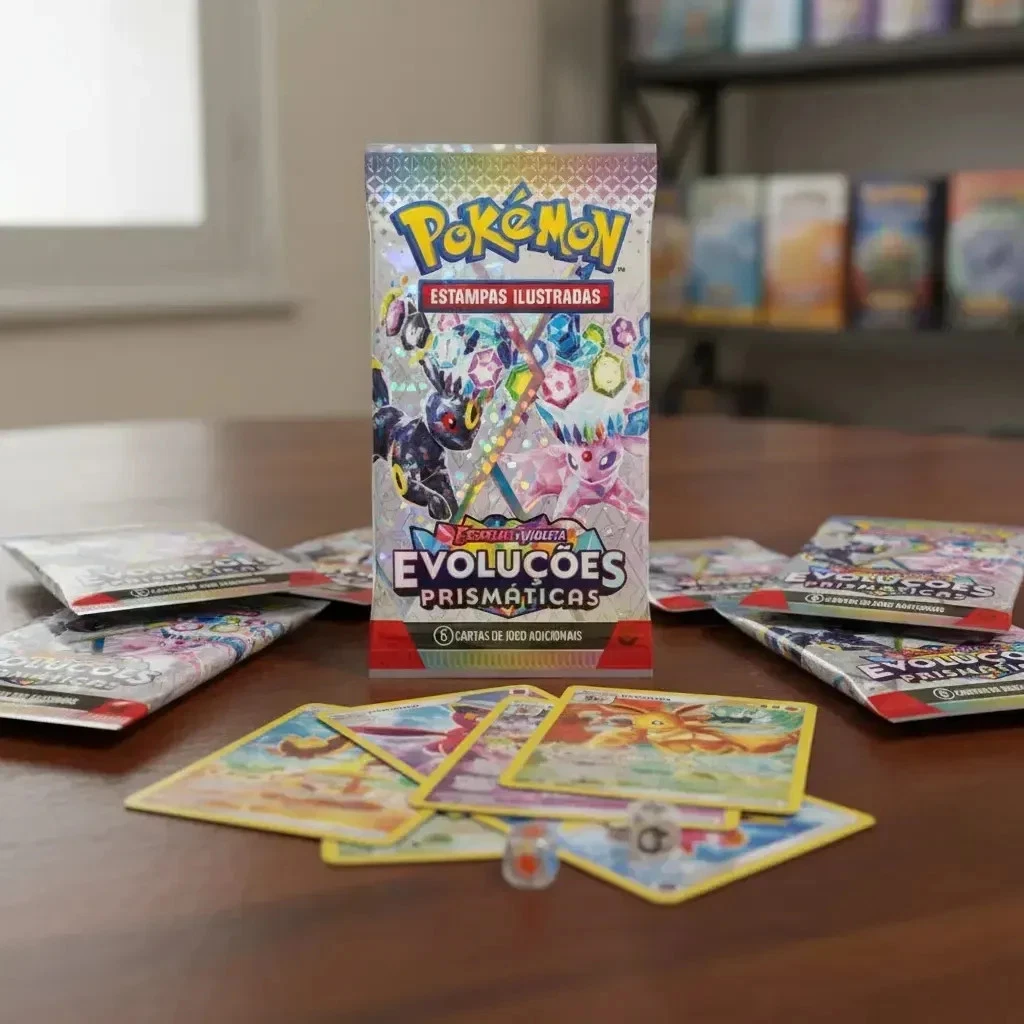 Pokemon Scarlet & Violet Prismatic Evolutions Mini Booster PORTUGUÉS 18x Packs