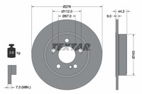 2Er-Set 2Er Set Bremsscheibe Textar 92241303 MERCEDES-BENZ 2464230012