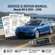 Mazda Rx-8 2003 2004 2005 2006 2007 2008 Service Repair Workshop Manual Usb