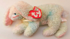 Vintage TY Beanie Baby Cottonball The Bunny With Tag Retired
