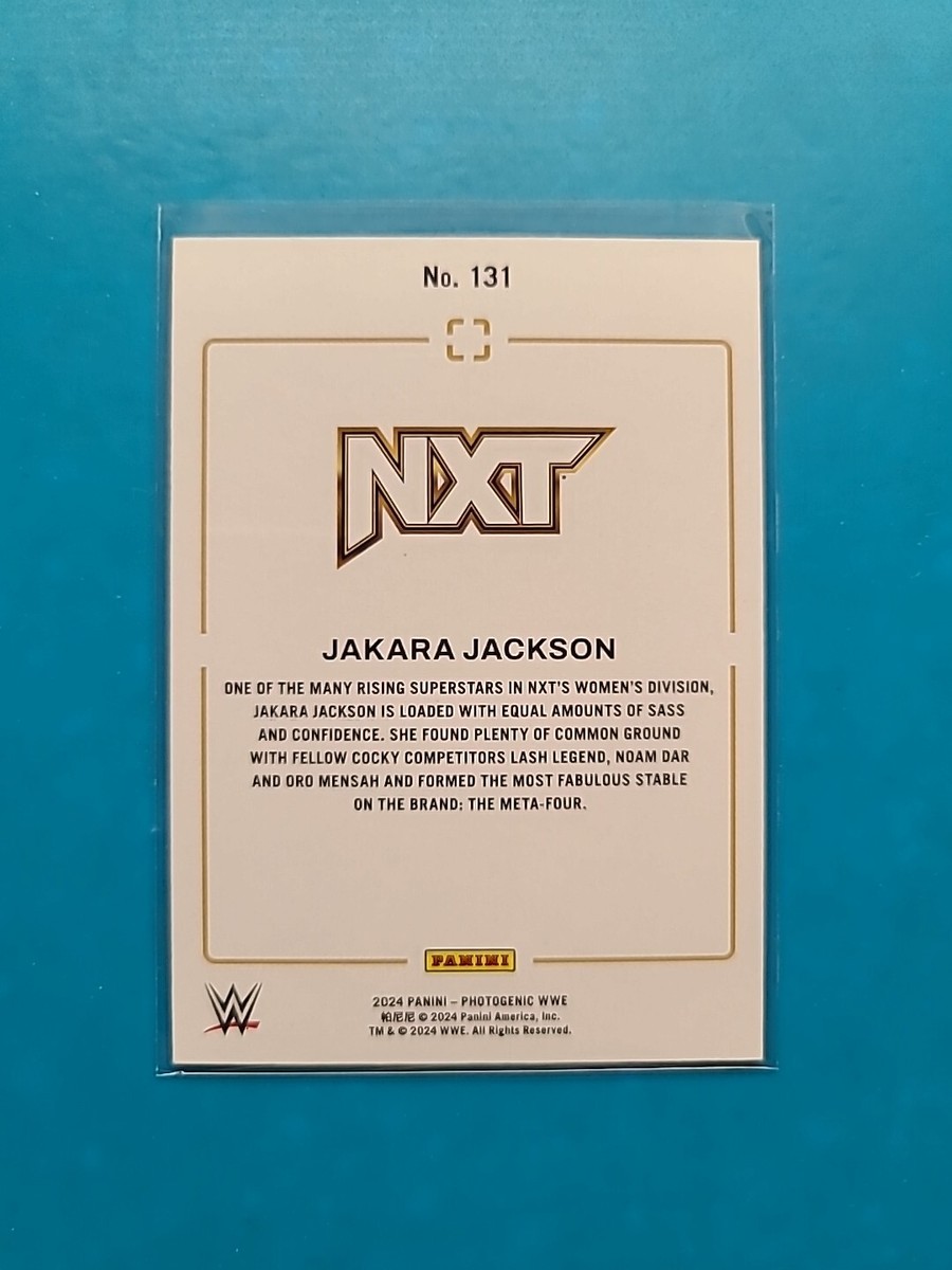 2024 Panini Photogenic WWE JAKARA JACKSON #131 RC Rookie 2024 Panini Photogenic WWE JAKARA JACKSON #131 RC Rookie