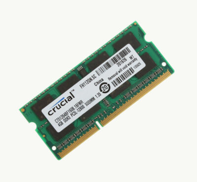 Barrette Mémoire RAM Crucial 8GB DDR3L SODIMM 204 Broches - Ouverte Jamais Utilisée