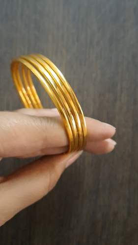 Bollywood Style Plain Glossy Metal Size Bangle Wedding Trending Rajwadi Chudiya - Video 1 of 1