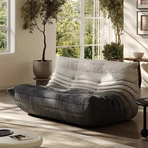 Divan Bed Floor Sofa Chaise Lounge Caterpillar Lazy Sofa Beanbag Chair Love Seat - Picture 30 of 33