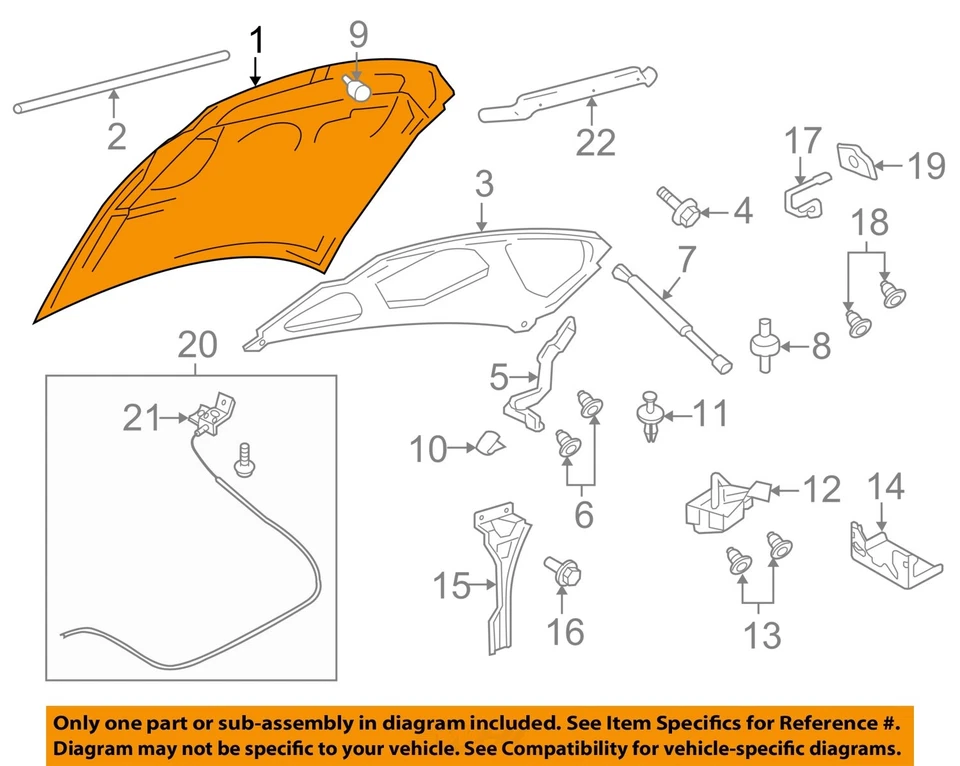 Used Hood fits: 2010 Ford Expedition  Grade C - Image 3 of 4