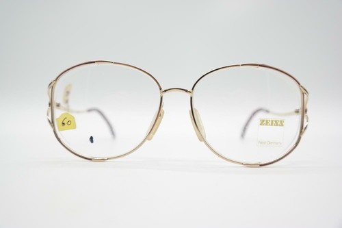 Vintage Zeiss 8817 4100 Oro Viola Ovale Occhiali Montatura Occhiali NOS |  eBay