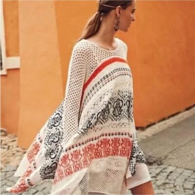 ANTHROPOLOGIE Sleeping On Snow Risen Sun Sweater Tunic {3A51}