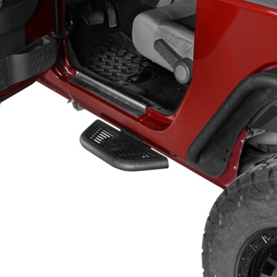 Steel Side Hoop Steps Nerf Bar Running Boards for 07-18 Jeep Wrangler JK 2-Door