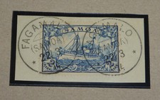 Deutsche Kolonien Deutsch Samoa 2 Mark Mi.-Nr. 17 Top Briefst&uuml;ck Fagamalo 1914