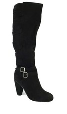 Just Fab Black Norella Heeled Boots SIZE UK 5.5 EU 38 REF W 343