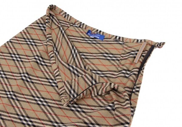 BURBERRY BLUE LABEL Nova Check Knit Skirt Size M(K-136800