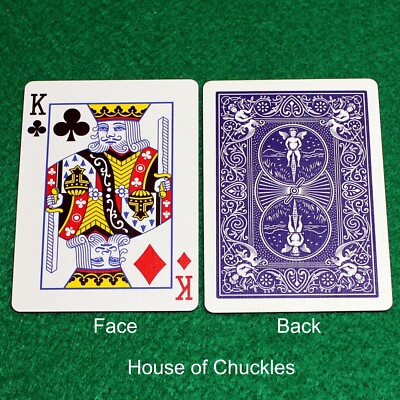 King of Clubs / Diamonds - Mis-Indexed - Blue - Bicycle Gaff Playing Card