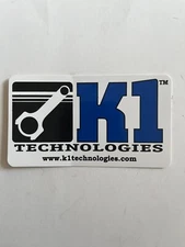 Original Vintage NOS K1 Technologies Connecting Rods Sticker ~3x5.25” (5S)