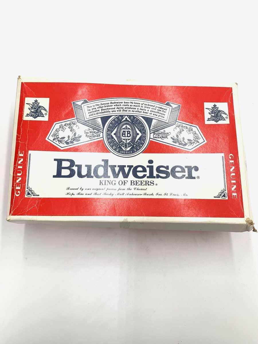 Vintage 80s Budweiser Sneakers Men's US Size 9.5 Red With