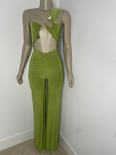 Green Cut Out Jumpsuit