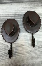 Cowboy Hat Western Bathroom Washcloth Hook Key Holder Western Decor