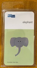QuicKutz Elepant die cut 2x2 zoo animals