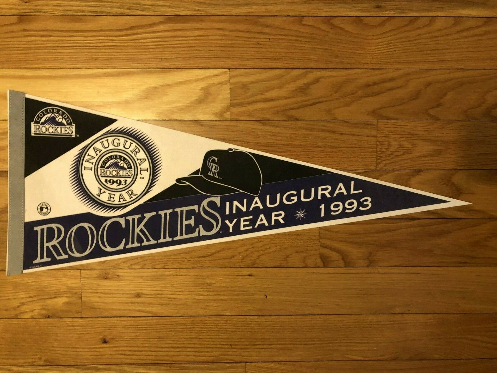 Colorado Rockies Inaugural Year 1993 Pennant Purple and Black 30 ...