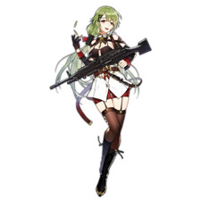Calcomanía adhesiva resistente a la intemperie de anime Frontline Mk48 para niñas de 6"