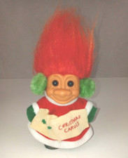Vintage Russ Troll Doll Christmas Carols 5" Doll Red Hair Complete B