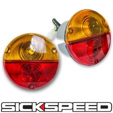Orangered Vintage Taillight Kit For Sickspeed Rear Finish Panel Conversion