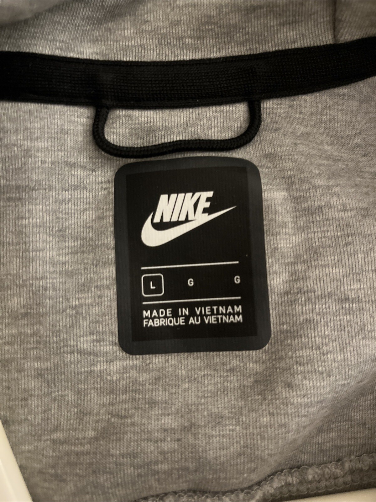 Central Cee Nike Tech Fleece Hoodie Large Gray/Black Gem