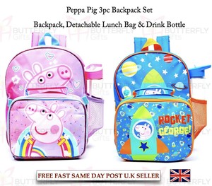 peppa pig backpack set