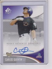 2006 SP Authentic Rookie Carlos Quentin auto 28/399 242 purple