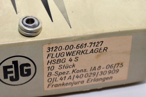 MIL spec Radial-Gelenklager FJG Typ HSBG4S, 6.35 x 16.67 x 6.35 mm, Bearing, NOS - Picture 2 of 9