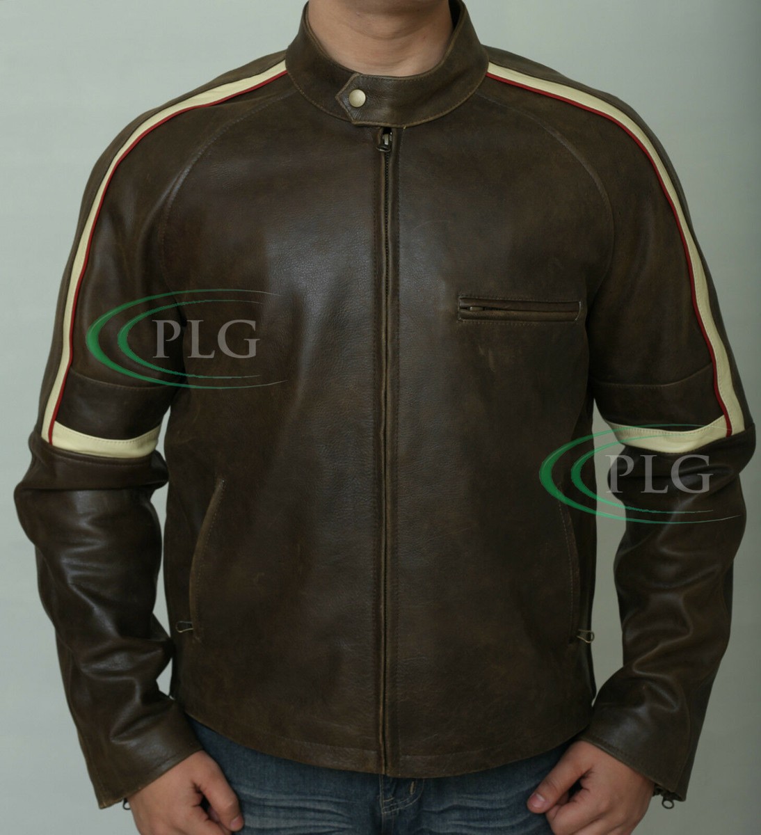 War Of The Worlds Tom Cruise Real Cowhide Leather Jacket ZH