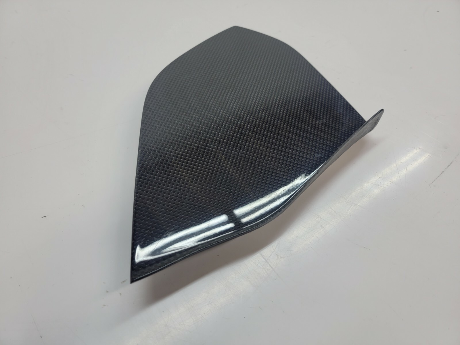 LAMBORGHINI MURCIELAGO DRIVER LEFT SIDE DASH END CAP COVER CARBON OEM 413857085C