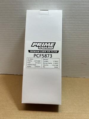 Cabin Air Filter Prime Guard PCF5873, Fram CF10218, WIX 24482, Valvoline VCA1046