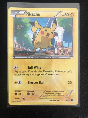 Pokemon PIKACHU Card 2015 MCDONALD'S Set 6/12 Holo Promo Mcdonalds