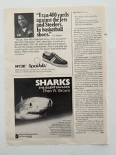 Hyde Spot-Bilt Basketball Shoes O.J. Simpson Vintage 1975 Print Ad