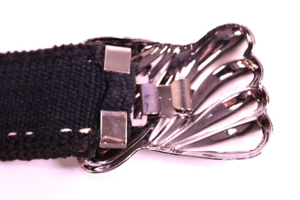 Schuppengürtel Gürtel silber weiß Stretch Schmuckschnalle Vintage Boho GH168 - Bild 4 von 4