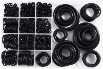 #ad #ad Silicone 580PCS 45A Universal Black O Ring Sealing Gasket Washer Seal Assortment $25.99