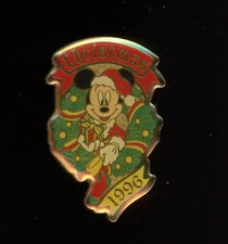 TDL Tokyo Disneyland Christmas 1996 Mickey Mouse Disney Pin 7080