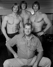 THE VON ERICHS 8X10 PHOTO WRESTLING PICTURE KEVIN FRITZ KERRY VON ERICH B/W