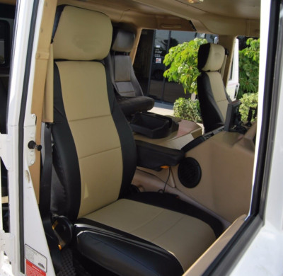 FOR HUMMER H1 1992-2006 IGGEE S.LEATHER CUSTOM FIT 2 FRONT SEAT COVERS 13 COLORS
