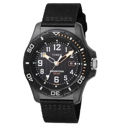 Timex Watch Expedition Free-dive Ocean Solar 44MM TW2V40500 Men's Black