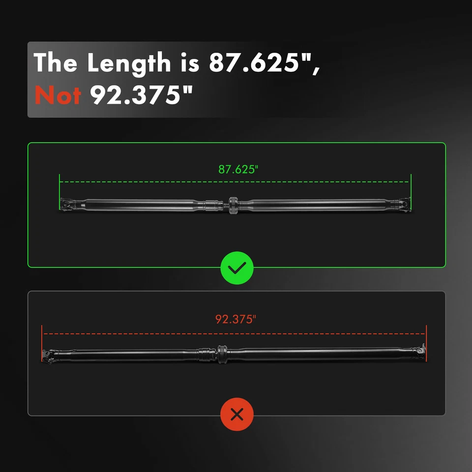 Реквизит заднего карданного вала 86,68-88,45 дюйма в сборе для INFINITI QX60 2014 JX35 2013 - Изображение 2 из 4