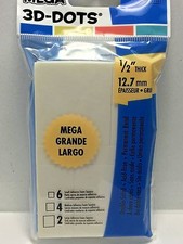 EK Success 3D Mega Dots Double Adhesive - White 1/2" deep SPAF/PSW5 - NEW
