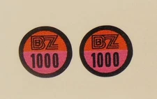 BZ BATMOBILE SLOT CAR Motor sticker set of 2