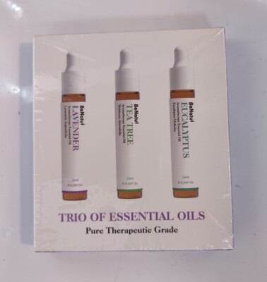 BeNatul Trio Of Essential Oils 3 x 10ml (Lavender, Tea Tree & Eucalyptus) NEW