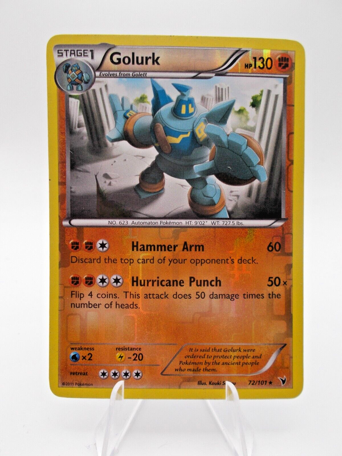 Golurk 72/101 Noble Victories Pokémon TCG Reverse Holo Lightly Played