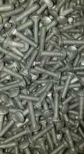 1/2-13 X 6 Galavnized Carriage Bolt Assembly With Nuts, Flats & Locks 120 Pieces