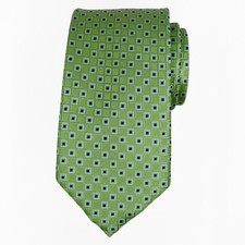Corbata de seda para hombre NAUTICA verde azul jacquard clásica 3,25 corbata de diseño $60